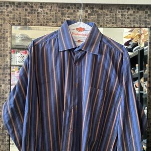 Multicolored Mens long sleeve button up